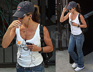 Jennifer Aniston Is Sporty From Her Hat to Her Shoes