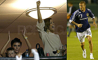 Photos of David Beckham, Eva Longoria and Victoria Beckham During LA Galaxy's Victory Against DC United