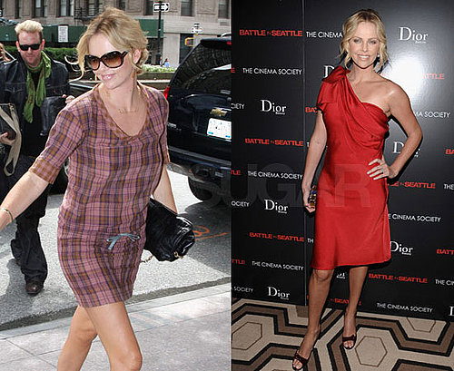 Photos of Charlize Theron at the Regency Hotel in Manhattan