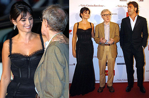 Photos of Penelope Cruz, Javier Bardem, Woody Allen at the Premiere of Vicky Cristina Barcelona in San Sebastian