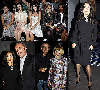 Photos of Celebrities at Paris Fashion Week Including Salma Hayek, Dita Von Teese, Emma Watson, and More