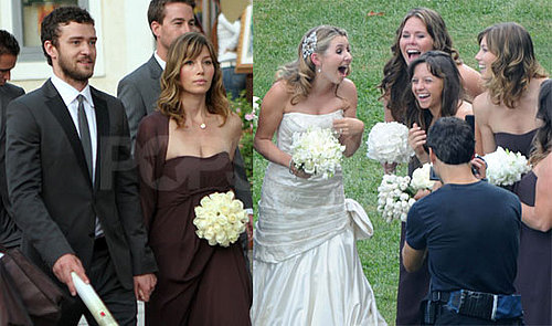 Photos of Jessica Biel and Justin Timberlake at 7th Heaven's Beverley Mitchell's Wedding