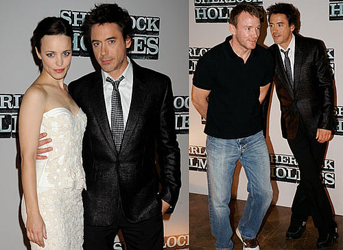 Photos of Robert Downey Jr., Rachel McAdams, Guy Ritchie at Press Conference for Sherlock Holmes