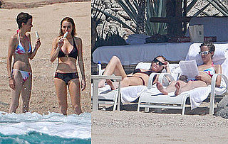 Samantha Ronson and Lindsay Lohan Bikini Photos in Cabo