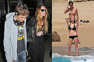 Bikini Photos of Lindsay Lohan and Samantha Ronson on the Beach in Cabo