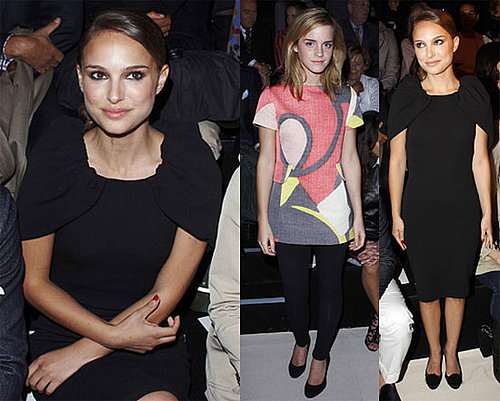 Photos of Natalie Portman and Emma Watson at Giambattista Valli's Paris Fashion Week Show