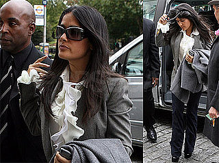 Photos of Salma Hayek in London; She Will Guest Star on 30 Rock