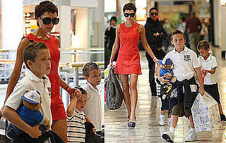 Photos of Victoria Beckham And Her Sons Shopping at Build-a-Bear at Westside Pavillion Mall