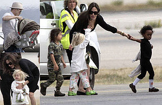 Photos of the Jolie-Pitt Family Arriving Back in Nice, France, After Visits to NYC and New Orleans