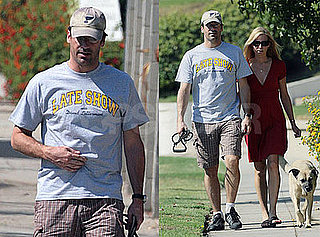 Photos of Mad Men Star John Hamm Walking His Dog With Girlfriend Jennifer Westfeldt