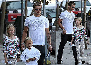 Photos of Ryan Phillippe, Deacon Phillippe, Ava Phillipppe, and Abbie Cornish in LA