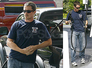 Photos of Christian Bale at the Gas Station
