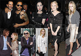 Photos of Kirsten Dunst, Kate Bosworth, Lenny Kravitz, Dita von Teese, Emma Watson at Paris Fashion Week