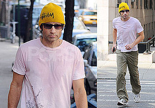 Photos of David Duchovny Jogging in New York City, After Recent Release From Rehab For Sex Addiction