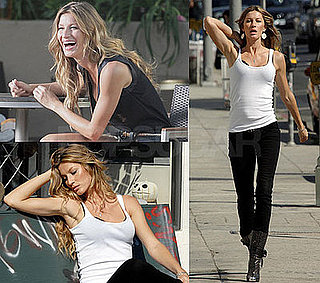 Photos of Gisele Bundchen in Short Shorts Shooting a Music Video in LA