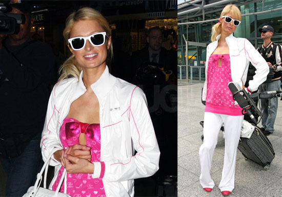 Paris Hilton at LAX and Heathrow Airport