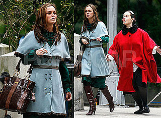 Photos of Leighton Meester on the Set of Gossip Girl in NYC