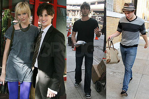 Photos of Taylor Momsen, Chace Crawford, Ed Westwick on the Set of Gossip Girl