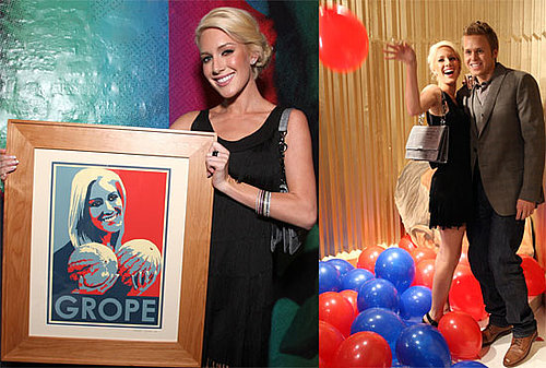 Photos of Heidi Montag and Spencer Pratt With Heidi's "Grope" Art Piece at Lights, Camera, Election Hollywood Art Event