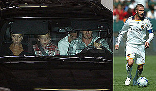 Photos of David Beckham With the LA Galaxy and Out to Dinner with Victoria and Brooklyn