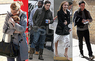 Photos of Gossip Girl's Blake Lively, Penn Badgley, Ed Westwick, Jessica Szohr Filming in Queens With Nastia Liukin