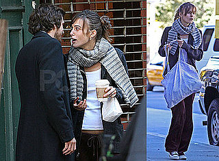 Photos of Keira Knightley and Guillaume Canet on the Set of Late Night
