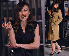 Photos of Keira Knightley on the Set of Last Night