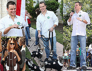 Photos of Matt Damon at the Obama Headquarters in Florida