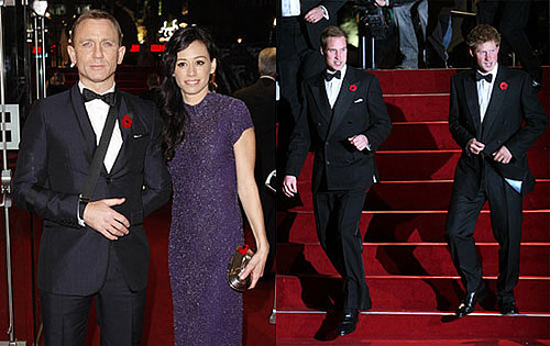 Photos of Royal World Premiere of Quantum of Solace Including Daniel Craig, Prince William, Prince Harry and More