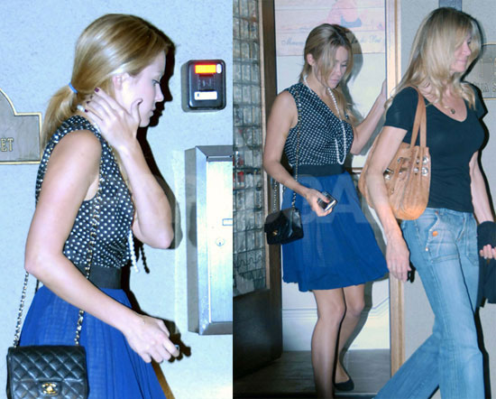 LC Out on Election Night Wearing Blue