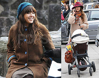 Photos of Jessica Alba on the Set of An Invisible Sign of My Own and With Honor
