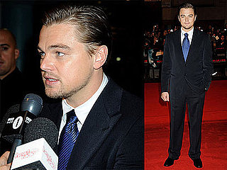 Photos of Leonardo DiCaprio Premiering Body of Lies in London, Speaking About Passing on Sex Symbol Status to Zac Efron