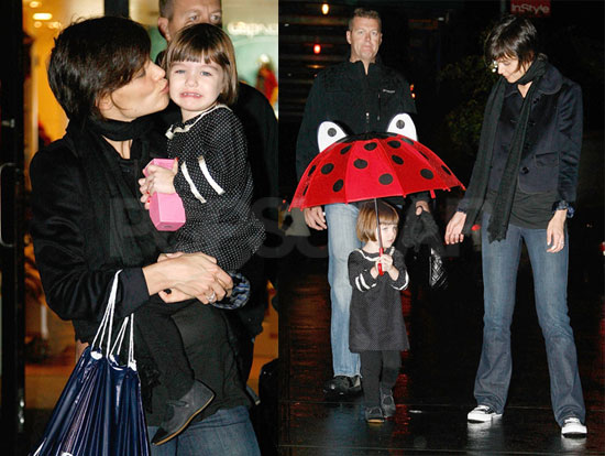 Katie and Suri in the Rain
