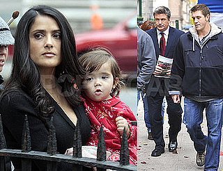 Photos of Salma Hayek and Valentina On The Set of 30 Rock in New York