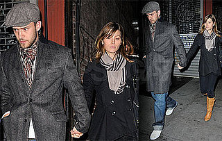 Justin Timberlake, Jessica Biel, Lynn Harless at Southern Hospitality in New York City
