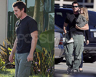 Photos of Christian Bale With Wife Sibi and Daughter Emmeline in San Diego