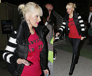 Photos of Christina Aguilera Arriving At the Nokia Theater in LA