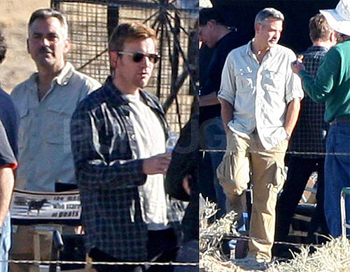 Photos of George Clooney on Set of Men Who Stare At Goats