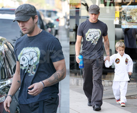 Ryan and Deacon at Karate