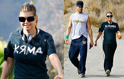 Photos of Fergie and Josh Duhamel Walking in LA With Their Dog
