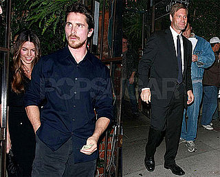 Photos of Christian Bale and Aaron Eckhart at Dinner at Il Cielo