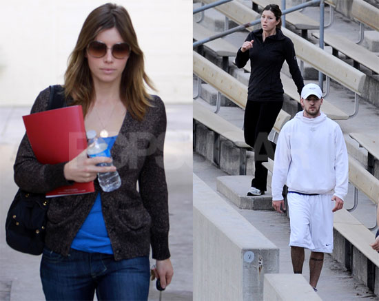 Jessica Beil Works Out and Runs Errands