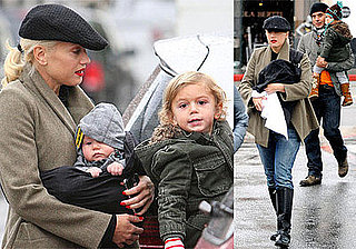 Photos of Gwen Stefani, Kingston Rossdale, Zuma Rossdale, Gavin Rossdale Shopping in LA
