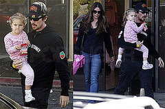 Photos of Christian Bale, Emmeline Bale, and Sibi Blazic