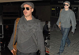 Photos of Brad Pitt on His Birthday in LAX, Won SAG Nomination for Benjamin Button