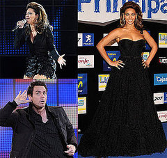 Photos of Beyonce and Jim Carrey at Los 40 Principales Awards