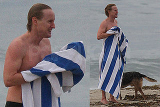 Photos of Owen Wilson Shirtless Swimming in Malibu With His Dog