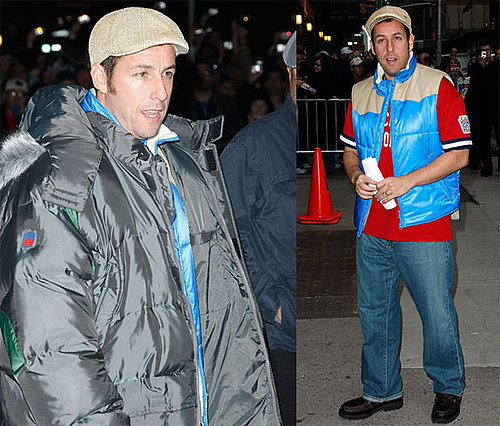 Photos of Adam Sandler at the Late Show With David Letterman