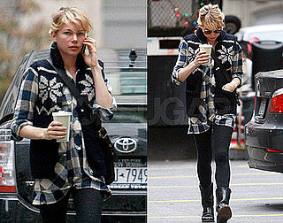 Photos of Michelle Williams Getting Coffee in NYC