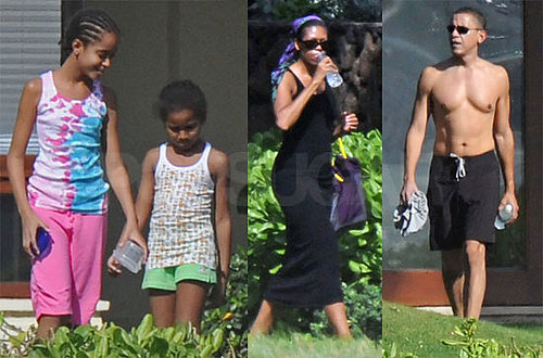 Photos of Obama Shirtless in Hawaii, Obamas On Vacation in Hawaii
